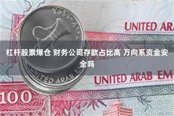 杠杆股票爆仓 财务公司存款占比高 万向系资金安全吗