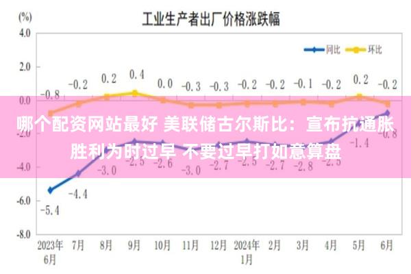 哪个配资网站最好 美联储古尔斯比：宣布抗通胀胜利为时过早 不要过早打如意算盘