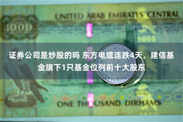 证券公司是炒股的吗 东方电缆连跌4天，建信基金旗下1只基金位列前十大股东