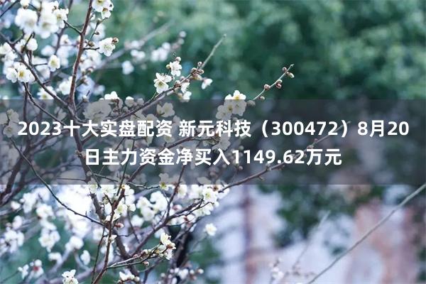 2023十大实盘配资 新元科技（300472）8月20日主力资金净买入1149.62万元