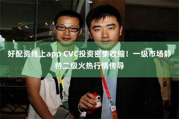 好配资线上app CVC投资密集收缩！一级市场静待二级火热行情传导