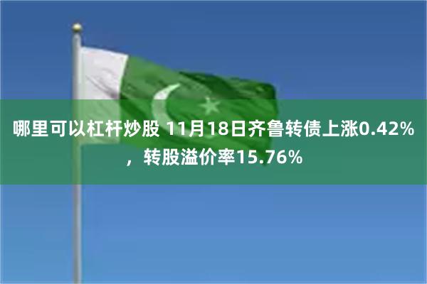 哪里可以杠杆炒股 11月18日齐鲁转债上涨0.42%，转股溢价率15.76%